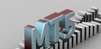 Grafika prezentująca napis MT5 – skrót od nazwy MetaTrader 5